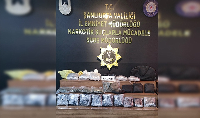 Şanlıurfa'da uyuşturucu operasyonu! Kilolarca uyuşturucu ele geçirildi