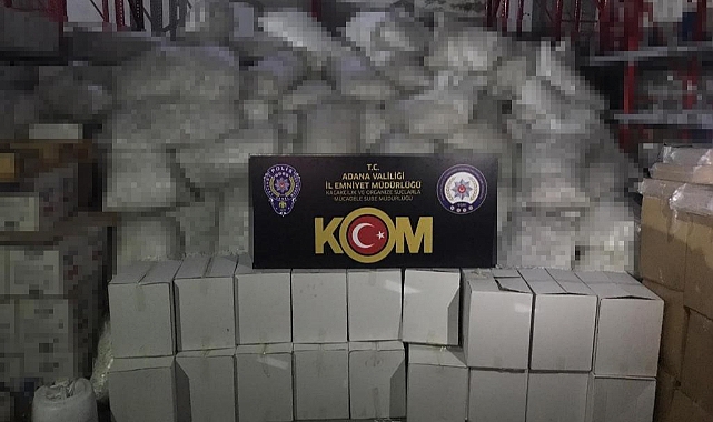 52 milyon 100 bin gümrük kaçağı makaron ele geçirildi