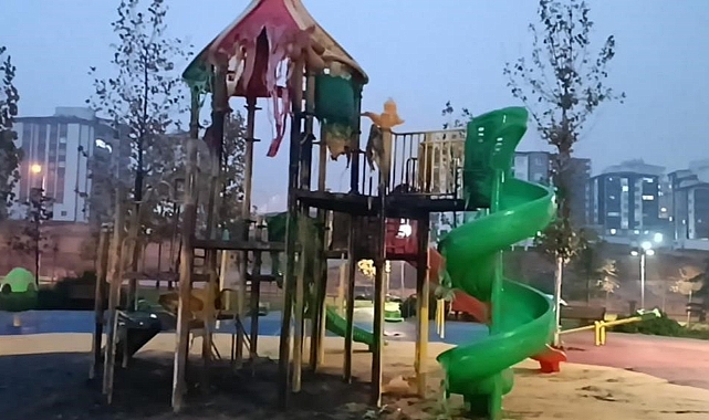 Çocuk parkının yakılmasıyla ilgili 9 PKK/KCK şüphelisi yakalandı