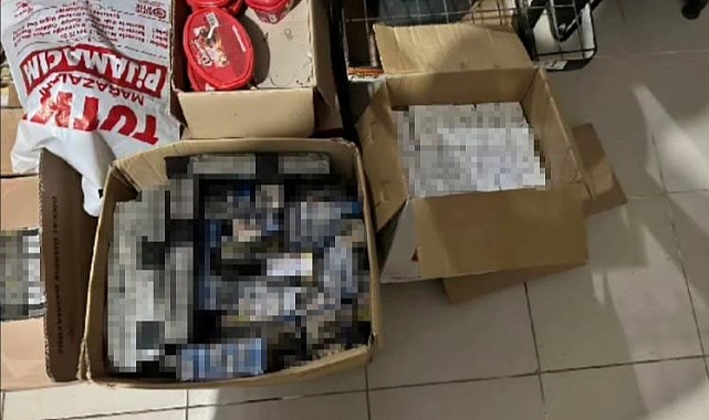 Gaziantep'te kaçak sigara ele geçirildi: 1 gözaltı