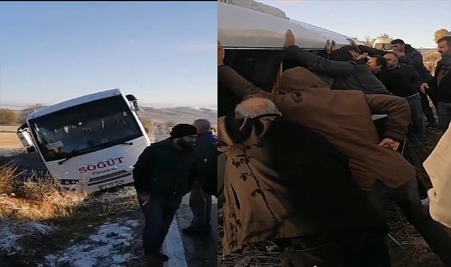İşçi servisi kaza yaptı: 2 yaralı