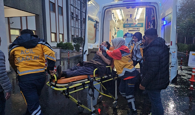 Kontrolden çıkan otomobil park halindeki tıra çarptı: 2 yaralı