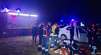 Kontrolden çıkan otomobil takla attı: 5 yaralı