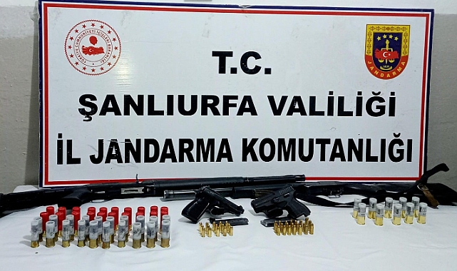 Siverek’te asayiş denetimlerinde 8 adet silah yakalandı