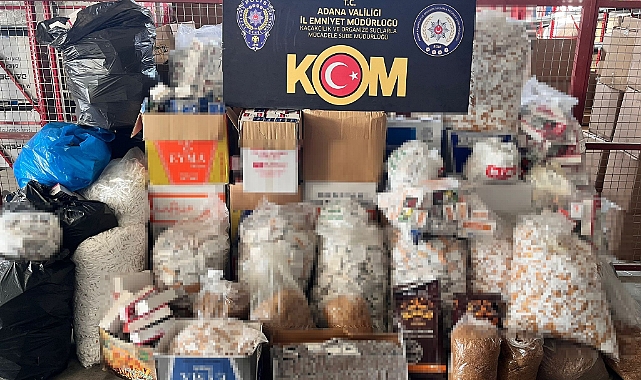 11 milyon 361 adet doldurulmuş sigara yakalandı