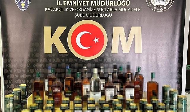 34 litre kaçak ve sahte alkol ele geçirildi: 1 gözaltı