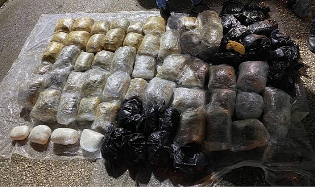 'Alex' sayesinde 45 kilo uyuşturucu ele geçirildi