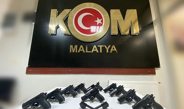 Malatya’da çok sayıda kaçak silah ele geçirildi