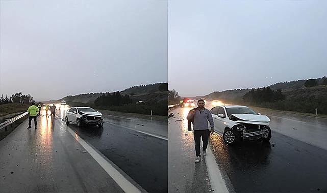 Otomobil bariyere çarptı: 1 yaralı