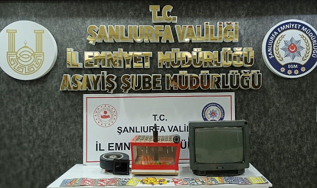 Şanlıurfa’da tombala baskını