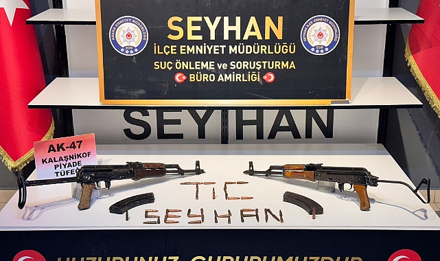 Bir eve yapılan baskında iki uzun namlulu silah ele geçirildi