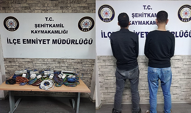İnşaat alanından 850 bin liralık kablo çaldılar