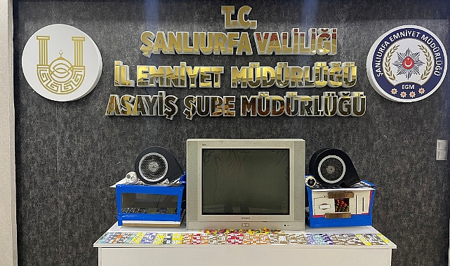 Şanlıurfa'da kumar operasyonu