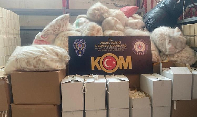 18 milyon 950 bin makaron ele geçirildi