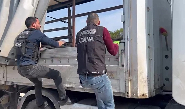 Adana’da sunta içine zulalanmış 100 kilogram esrar ele geçirildi