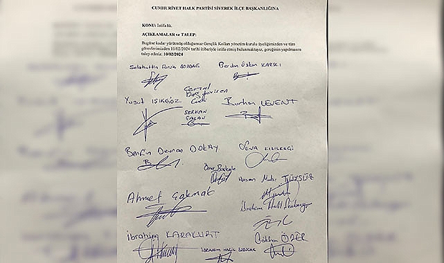Siverek CHP teşkilatında toplu istifa