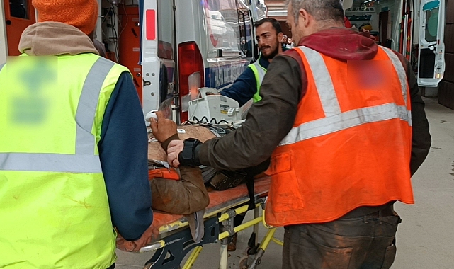 3. kattan düşen işçi yaralandı
