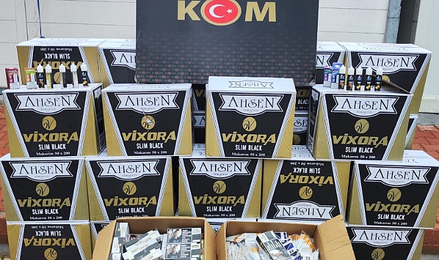 300 bin adet sahte bandrollü makaron ele geçirildi