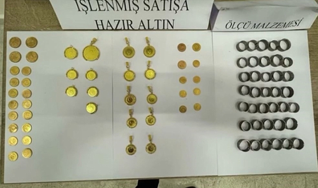 5 milyon liralık kaçak altın ele geçirildi
