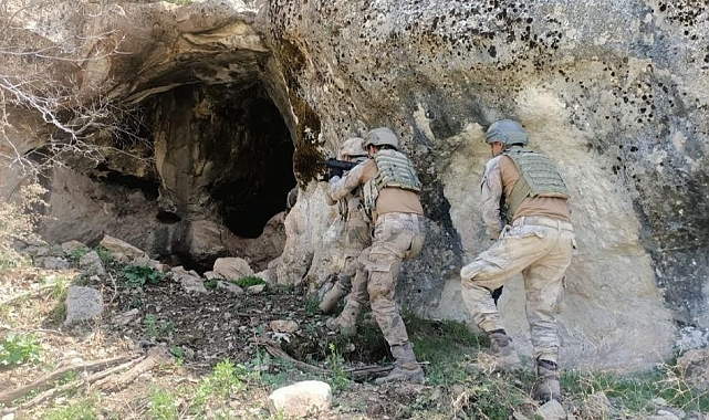 9 ilde 59 mağara, sığınak ve patlayıcı deposu imha edildi