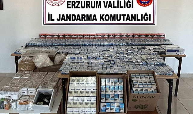 Jandarma’dan kaçak sigara operasyonu