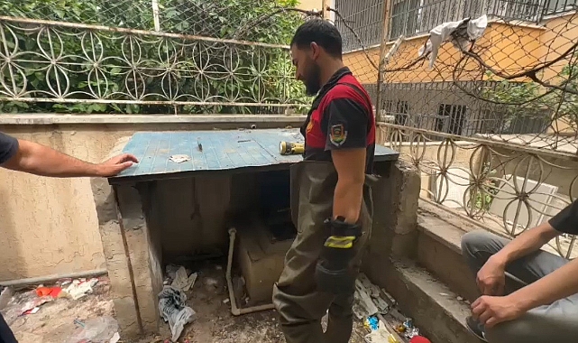 Şanlıurfa’da su kuyusuna düşen yavru kedi kurtarıldı