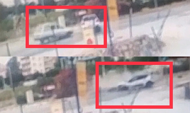 3 kişinin yaralandığı trafik kazası kamerada