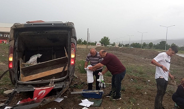 Erzincan’da trafik kazası: 4 yaralı