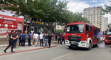 Karaköprü'de bir iş yerinde korkutan yangın