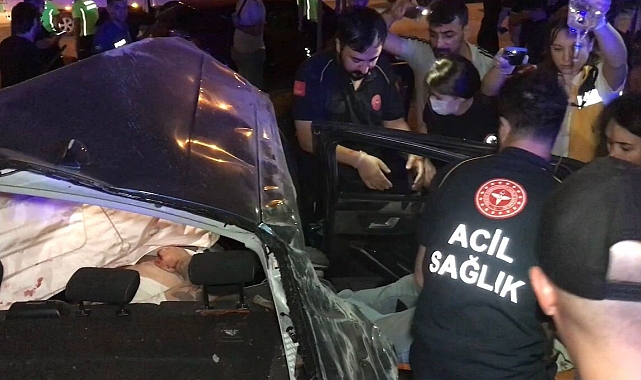 Takla atan otomobilde can pazarı: 1 ölü, 1'i ağır 2 yaralı