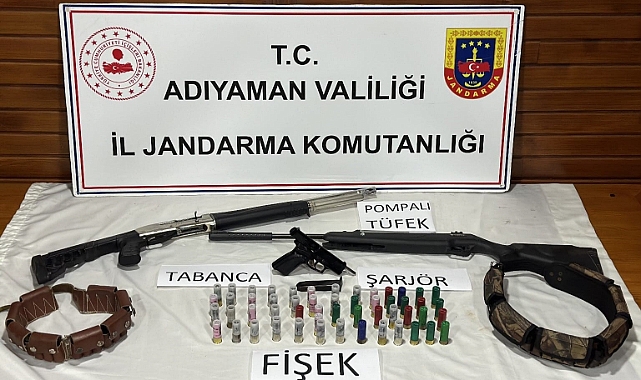 Adıyaman'da bir adrese bakın! Silah ve mermiler ele geçirildi