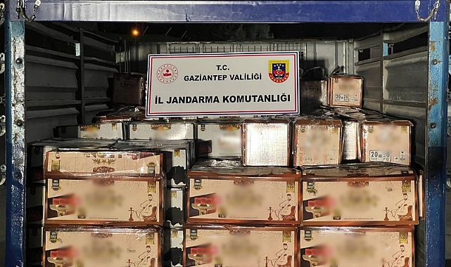 Gaziantep'te 2 ton kaçak nargile tütünü ele geçirildi