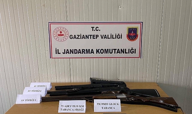 Gaziantep'te silah kaçakçılığı ve uyuşturucu operasyonu: 6 gözaltı
