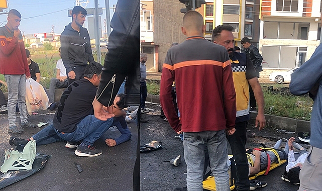 Kars'ta kazada can pazarı... Minibüsle otomobil çarpıştı: 3'ü ağır 8 yaralı