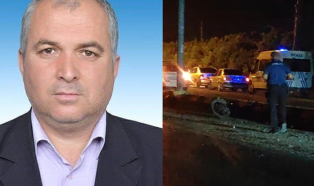 Refüje çarparak devrilen motosikletin sürücüsü öldü