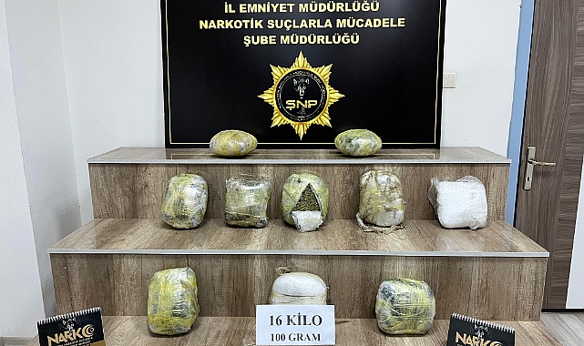 Şanlıurfa’da 16 kilogram skunk ele geçirildi: 2 gözaltı
