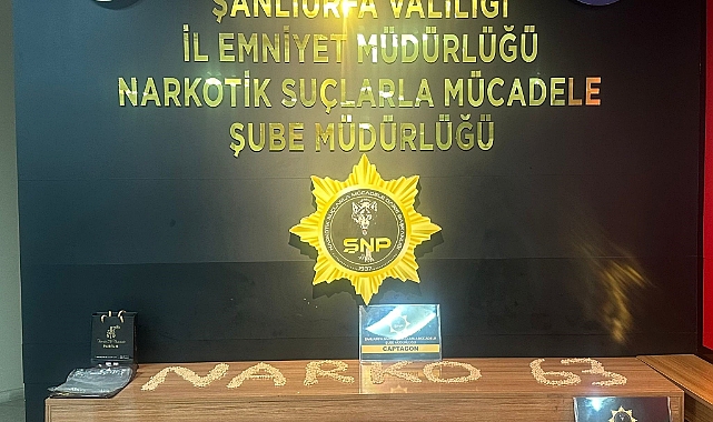 Şanlıurfa’da 6 bin adet uyuşturucu hap ele geçirildi
