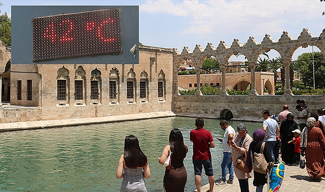 Şanlıurfa’da sıcak hava etkisini sürdürüyor