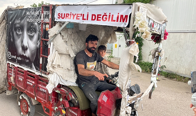 Siverekli İrgen, saldırıya uğramamak için motosikletine "Suriyeli değilim" yazdı