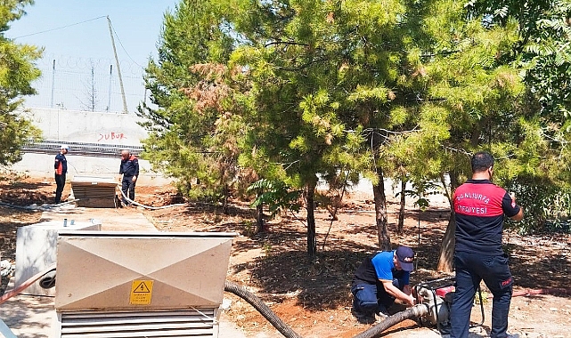 Urfa'da patlayan su borusu elektrik tedarikini tehlikeye soktu