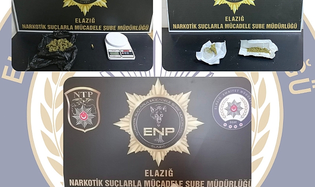 Elazığ’da uyuşturucu operasyonu: 6 kişi yakalandı