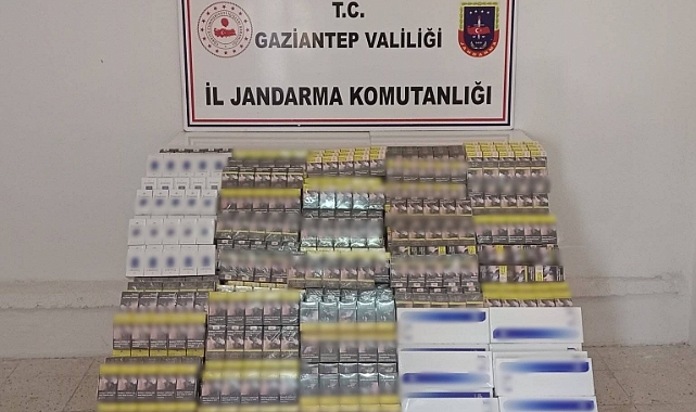 Gaziantep’te 10 bin paket gümrük kaçağı sigara ele geçirildi
