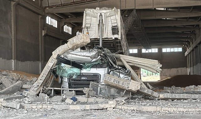 Gaziantep'te tırının damperini açık unutması hayatına mal oldu