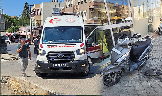 Gazipaşa'da otomobil ile motosiklet çarpıştı: 1 yaralı