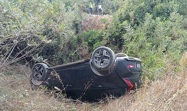 Hatay'da otomobil uçuruma uçtu! 3 yaralı