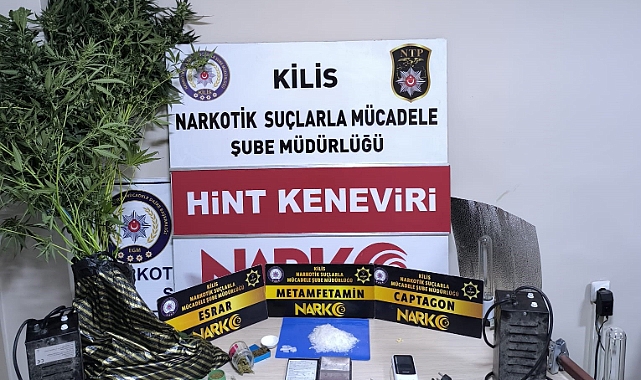 Kilis'te uyuşturucu operasyonunda 17 gözaltı