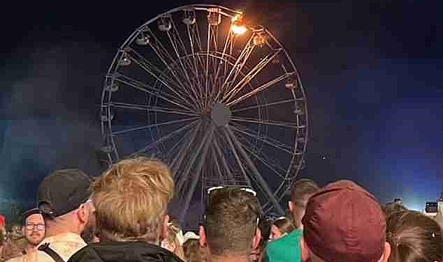 Müzik festivalinde dönme dolap yangını: 23 yaralı
