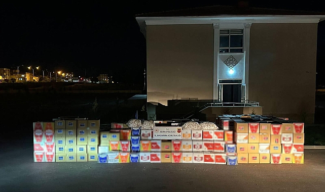 Adana'da 7 milyon kaçak makaron ele geçirildi