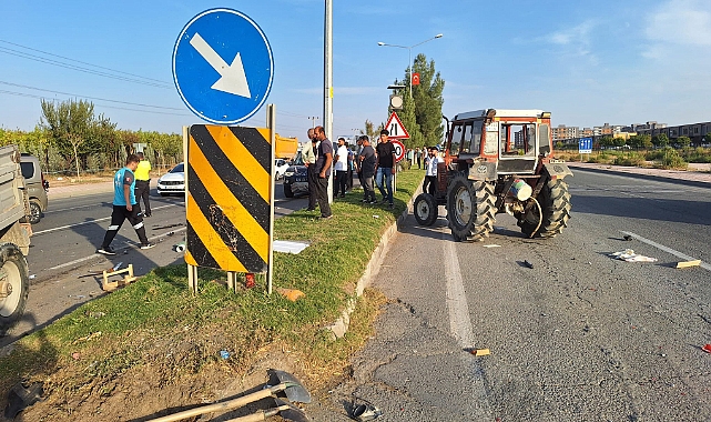 Batman'da traktör ile kamyonet çarpıştı: Yaralılar var