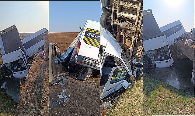 Diyarbakır'da zincirleme kaza! 12'si öğretmen 14 kişi yaralı